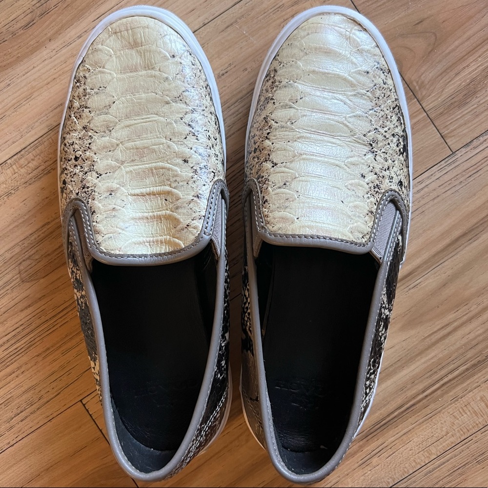 Leather coach loafers